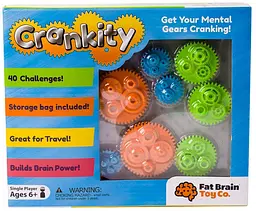 Гра-головоломка Fat Brain Toys Crankity Різнокольорові шестерні F140ML - мініатюра 4