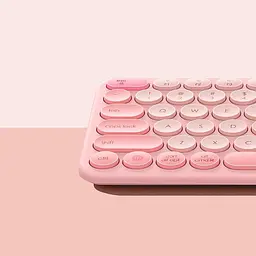 Клавіатура бездротова 3 діапазонна Baseus K01A Wireless Tri-Mode Keyboard рожева - мініатюра 5