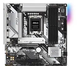 Материнcька плата ASRock B760M PRO RS (1700/B760, 4*DDR5, 2xPCIex16, 4xSATAІІІ, 3xM.2, 2.5GLan, 7.1ch, mATX) - мініатюра 2