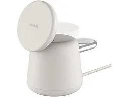 Бездротовий зарядний пристрій Belkin 2in1 MagSafe Charge Station White (WIZ020VFH37) - мініатюра 3