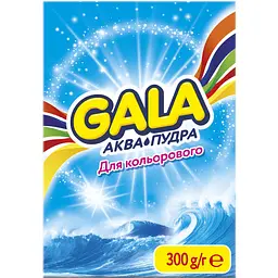 Пральний порошок Gala Аква-Пудра Морська свіжість ручне прання для кольорових речей 300 г