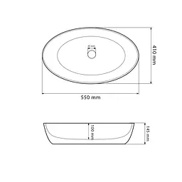 Умивальник VBI Udine marble blue matt накладний VBI-012103, Синий - мініатюра 2