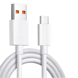 Дата кабель USB 2.0 AM to USB-C 1.0m 6A white Dengos (PLS-TC-6A-WHITE)