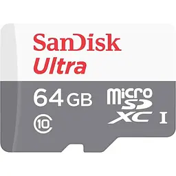 Карта пам'яті SanDisk microSDXC 64GB UHS-I Ultra A1 (SDSQUNR-064G-GN3MN) [109259]
