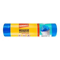 Мішки для сміття Chisto Strong із затяжками, 35 л, 15 шт. - мініатюра 2