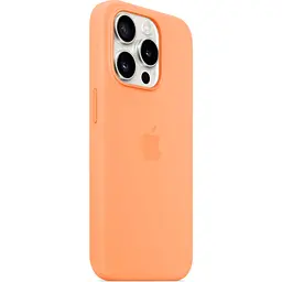 Чохол Silicone Case with MagSafe для Apple iPhone 15 Pro Orange Sorbet AAA [93265] - мініатюра 2