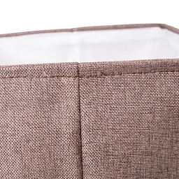 Кошик для білизни Yiwu HP-41-1 текстильний 40х33х36 см коричневий - мініатюра 5