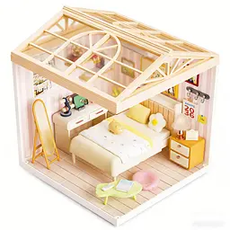 Конструктор-румбокс Спальня Mini House 8004-MH серії Інтер'єр , зі світлом - мініатюра 6