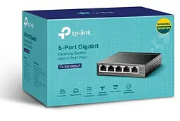 Комутатор TP-LINK TL-SG1005LP, 5x100/1000 Mb/s, автоматичне визначення MDI/MDIX, металевий корпус, керований - мініатюра 3