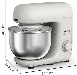 Міксер планетарний Bake Essential 800Вт, білий Tefal teh0026012 - мініатюра 5