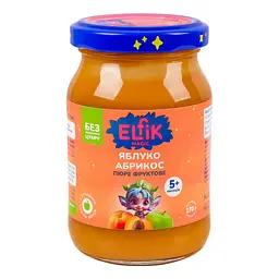 Пюре Elfik Magic з яблук та абрикосів без доданого цукру 170 г - мініатюра 2