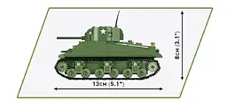 Конструктор танк Historical Collection World War II 2715 Sherman M4A1 COBI 2715 - мініатюра 5