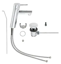 Змішувач для умивальника Grohe Concetto М-size одноважільний Хром 30412 - мініатюра 3