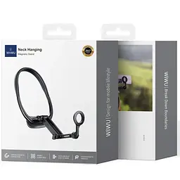 Магнітний тримач для телефону WIWU Wi-CH320 на шию Black - мініатюра 4