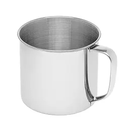 Кружка из нержавеющей стали туристическая походная Ø 11.3см H 10см 920 мл, Kitchen Master Серебристый 86873