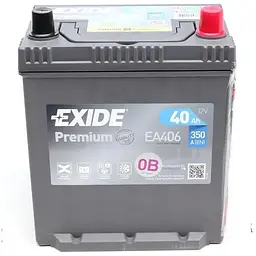Акумулятор автомобільний EXIDE PREMIUM 40A (EA406)