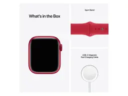 Смарт-годинник Apple Watch Series 7 GPS 45mm PRODUCT RED Aluminum Case With PRODUCT RED Sport Band (MKN93) - мініатюра 6