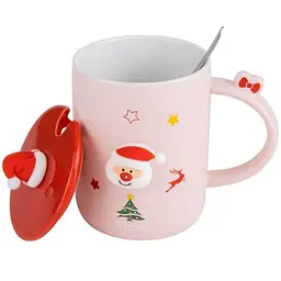 Чашка Elisey Jolly Claus Cup рожевий 300 мл (9151-026) - мініатюра 2