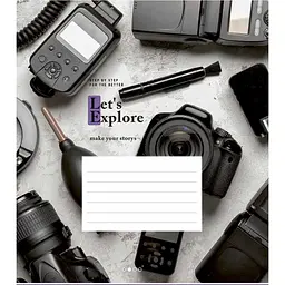 Зошит учнівський Школярик Let's explore, у клітинку, 24 аркуші, ВД-лак, 25 шт. (024-3222K) - мініатюра 4