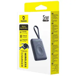 Портативний ЗП Power Bank Baseus EnerFill FW11 for Apple Watch 5W 1640 mAh (E02053) Midnight - мініатюра 4