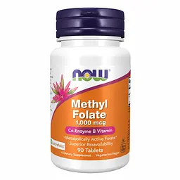 Метил Фолат Methyl Folate 1000 mcg 90 tabs