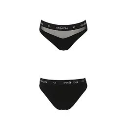 Трусики з прозорою вставкою Passion PS006 PANTIES XL, black - мініатюра 5