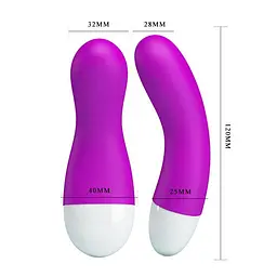 Wibrator Pretty Love Ian, 12 cm (fioletowy) - мініатюра 4