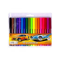Дитячі Фломастери "Фломіки" COLOR-IT CR550-18-2, 18 штук