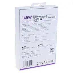 Портативний акумулятор Zime 145w 25000mAh model B145W2C1A - мініатюра 6