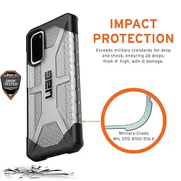 Чохол оригінальний протиударний UAG Plasma Original (211973113131) для Samsung Galaxy S20 (6.2") Ash - мініатюра 6