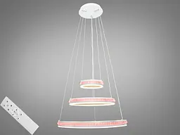 Люстра підвісна світлодіодна з пультом MD55040-3A-600+400+200WH RGB dimmer