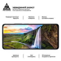 Захисне скло на Realme C67 4G/12 Lite 4G з олеофобним покриттям, Pro, повне проклеювання, антистатичний і пиловідштовхуючий шар, 9H, самоклеючеся, 2.5D, на весь екран, антистатичний клей, ArmorStandart (ARM73852) - мініатюра 4