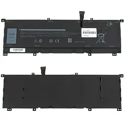 Акумулятор Dell 8N0T7 (XPS 15 9575, Precision 5530 2-in-1) 11.4V 6254 mAh 75Wh Black