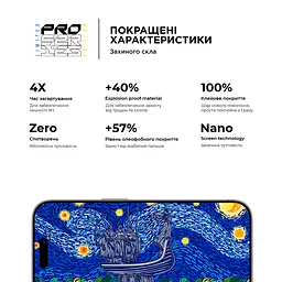Захисне скло для Apple iPhone 14 Pro Max, Pro 3D LE, повноекранне 3D скло з рамкою, глянцеве, загартоване, протиударне, ультратонке, поліпшене олеофобне і гідрофобне покриття, 9H, повне проклеювання, ArmorStandart (ARM77602) - мініатюра 4