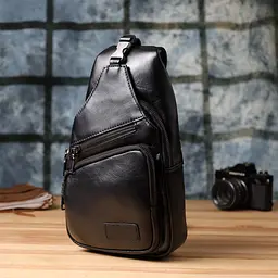 Чоловіча сумка через плече з натуральної шкіри Vintage 19х32х8 см sum0028982 - мініатюра 9