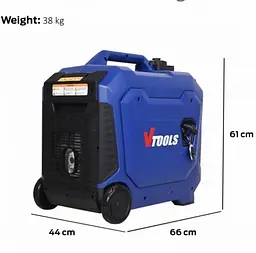 Інверторний Генератор Валіза VTOOLS VG4750iSR (3,8 - 4,0 кВт) з дисплеєм, електростартером, пультом ДУ - мініатюра 5