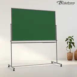 Поворотна дошка ТСО крейдяна 1000х1500 мм зелена у темному - мініатюра 2
