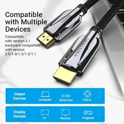 Кабель HDMI 3m Vention v2.1 AALBI - мініатюра 5