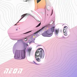 Роликові ковзани Neon Combo розмір 34-37 веселка (NC49R4) - мініатюра 7