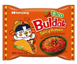 Локшина швидкого приготування Samyang Buldak Taco Chicken Flavor Ramen 135г