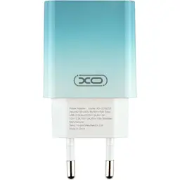 Комплект зарядного пристрою XO CE18 1Type-C PD/QC 30W Type-C to Type-C Blue