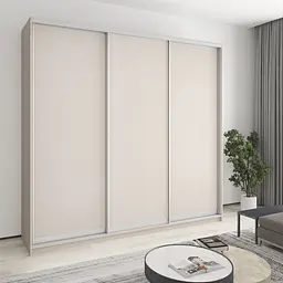 Шафа-купе тридверна MebelStar Комбо AL 3ДСП 250x45x240 см Кашемір (MBS-2065)