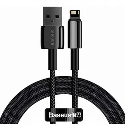 Кабель Baseus Tungsten Gold Fast Charging Lightning 2.4A (1m) black (CALWJ-01)