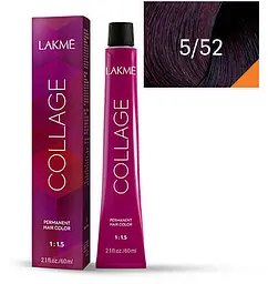 Перманентна фарба для волосся Lakme Collage Creme Hair Color відтінок 5/52 60 мл - мініатюра 2