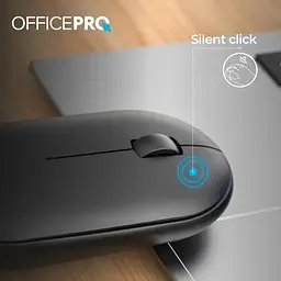 Миша OfficePro Silent Click Wireless Black (M185B) - мініатюра 5