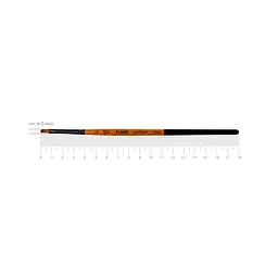 Пензель синтетика плоска Flame 1368F №00 коротка ручка ROSA (4823098534525)