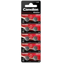 Батарейка Camelion AG12 / LR43 / LR1142 / 386 Alkaline х 10 (AG12-BP10)
