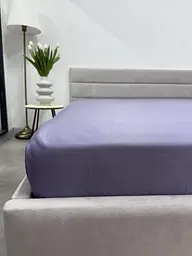 Простирадло на резинці Ecotton 180х200 см фіолетовий Nid Purple 24588 (24588)