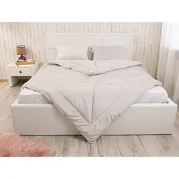 Ковдра Руно - Soft Pearl велюр всесезонна бежева полуторна 140x205 см 300 гр/м2 (22788) - мініатюра 6