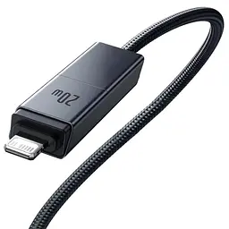 Дата кабель Baseus Versatile Two-for-Two USB/Type-C to Type-C/Lightning 60W (1m) (CB000162) Cosmic Black - мініатюра 5